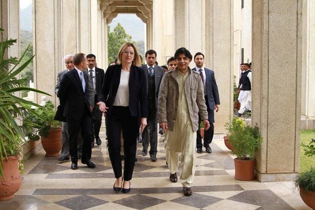 Amber Rudd in Pakistan